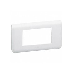 Рамка 4 модуля MOSAIC, горизонтальная, белый | код. 078814 | Legrand