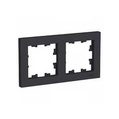 Рамка 2 поста ATLASDESIGN, карбон | код. ATN001002 | Schneider Electric