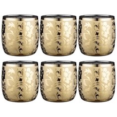 Набор стаканов из 6 шт бельведер золотой 310 мл Lefard (157345)