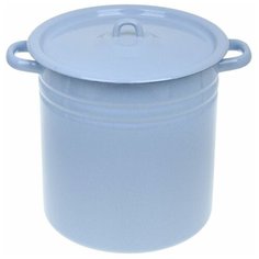 Кастрюля цилиндрическая 12 л, цвет серо-голубой Сибирские товары