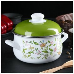 Кастрюля 2 л «Полевые цветы», 16 см Маруся