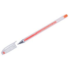 Ручка гелевая Crown Hi-Jell Color (0.5мм, оранжевый) 12шт. (HJR-500H)