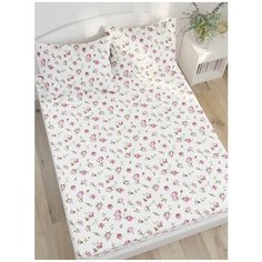 Простынь Сказка "Розовые бутоны" 200х215 см