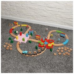 Набор железная дорога с развивающими элементами "Сказка" 60х40х8 см 5278266 Сима ленд