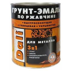 Зеленый мох Грунт-Эмаль по ржавчине 2л RAL6005 Дали (20487) (3шт) Dali