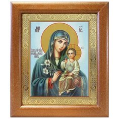 Икона Божией Матери "Неувядаемый Цвет", рамка 17,5*20,5 см Соборъная лавка
