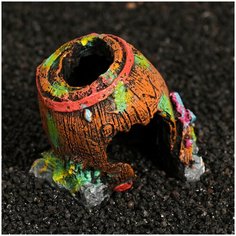 Декор для аквариума-грот "Бочка", 11*9*10 см Сима ленд