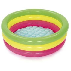 Детский надувной бассейн 70х24см "Лето" с надувным дном, 41л, от 2 лет Bestway