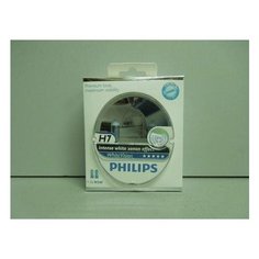 Лампа H7+W5W PX26d White Vision 4300K +60% 12V 2шт 12972WHV SM 78888728 (Philips)