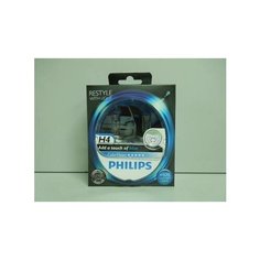 Лампа PHILIPS H4-12-60/55 +60% COLOR VISION голубая набор 2шт (5)