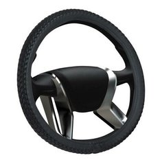 Оплетка руля (M) 2108-15, иномарки 37-39 см кожа SENATOR Montana черная (Azard)