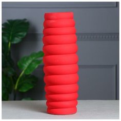 Ваза настольная "Мари", 39 см, красная , керамика
