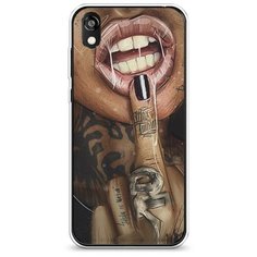 Силиконовый чехол "Девушка с татуировками" на Honor 8S Prime / Хонор 8S Прайм Case Place