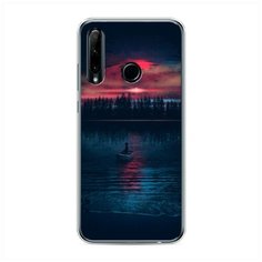 Силиконовый чехол "Лодка в закате" на Honor 20e / Хонор 20е Case Place