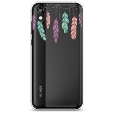 Силиконовый чехол "Гирлянда из перьев 2" на Honor 8S Prime / Хонор 8S Прайм Case Place