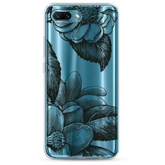 Силиконовый чехол "Цветы тату" на Honor 10 / Хонор 10 Case Place