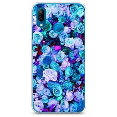 Силиконовый чехол "Цветочный ковер" на Huawei Nova 3E / Хуавей Нова 3е Case Place