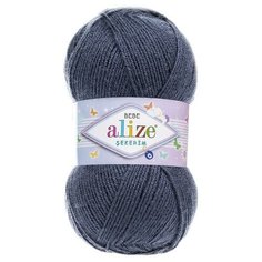 Пряжа Alize Sekerim Bebe (Шекерим Беби) 353 джинс 100% акрил 100г 320м 5шт