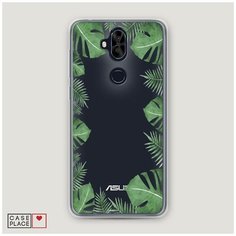 Силиконовый чехол "Листья папоротника рамка" на Asus Zenfone 5 Lite (ZC600KL) / Асус Зенфон 5 Лайт (ZC600KL) Case Place