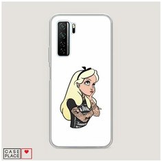 Силиконовый чехол "Белоснежка в татуировках" на Huawei P40 lite 5G / Хуавей П40 лайт 5G Case Place