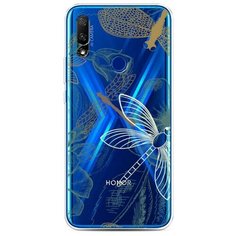 Силиконовый чехол "Тени стрекоз" на Honor 9X / Хонор 9X Case Place