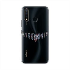 Силиконовый чехол "Гирлянда из перьев 1" на Vivo Vivo Y19 / Виво Y19 Case Place