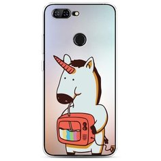 Силиконовый чехол "Единорог и телевизор" на Lenovo Lenovo S5 / Леново S5 Case Place