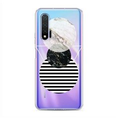 Силиконовый чехол "Пирамида из кругов" на Huawei Nova 6 / Хуавей Нова 6 Case Place