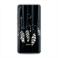 Силиконовый чехол "Гирлянда из перьев 3" на Honor 20e / Хонор 20е Case Place