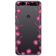 Силиконовый чехол "Рамка из вишни" на Huawei P10 / Хуавей П10 Case Place