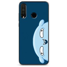 Силиконовый чехол "Подушка синий фон" на Huawei P30 Lite / Хуавей П30 Лайт Case Place