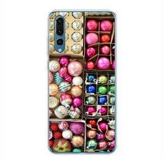 Силиконовый чехол "Елочные игрушки" на Huawei P20 Pro / Хуавей П20 Про Case Place