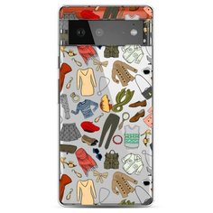 Силиконовый чехол "Модный гардероб" на Google Pixel Google Pixel 6 / Гугл Пиксель 6 Case Place