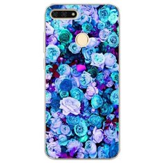 Силиконовый чехол "Цветочный ковер" на Honor 7C / Хонор 7С Case Place