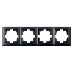 Рамка 4-местная графит, Стиль, Bylectrica (юлиг.735212.217гр) (BYLECTRICA)