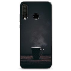 Силиконовый чехол "Пар из кружки" на Huawei P30 Lite / Хуавей П30 Лайт Case Place
