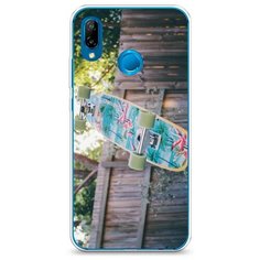 Силиконовый чехол "Хобби скейт 3" на Huawei Nova 3E / Хуавей Нова 3е Case Place