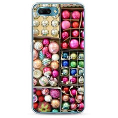 Силиконовый чехол "Елочные игрушки" на Honor 10 / Хонор 10 Case Place