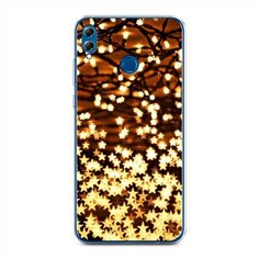 Силиконовый чехол "Новогодняя гирлянда" на Honor 8X / Хонор 8Х Case Place