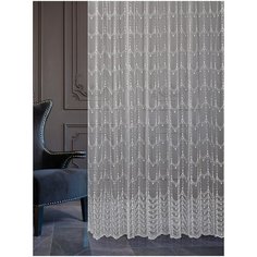 Тюль - вышивка сетка ш.300* в.270 -1шт, 100%п/э Белый-12 Racc Olto