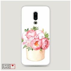 Силиконовый чехол "Коробка с пионами" на Meizu 16th / Мейзу 16th Case Place