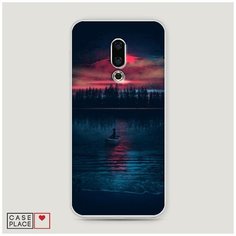 Силиконовый чехол "Лодка в закате" на Meizu 16th / Мейзу 16th Case Place