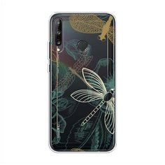Силиконовый чехол "Тени стрекоз" на Huawei P40 lite E / Хуавей П40 лайт Е Case Place