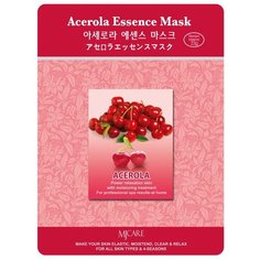 Маска тканевая для лица с ацеролой Mijin MJ Care Acerola Essence Mask