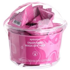 Успокаивающая маска для лица с каламином Ayoume Enjoy Mini Wash Off Pack (30 шт.)
