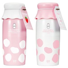Маска для лица кислородная G9Skin Milk Bubble Essence Pack (plain (питательная))