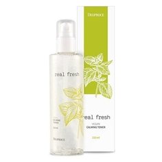 Успокаивающий тоник для лица Deoproce Real Fresh Vegan Calming Toner
