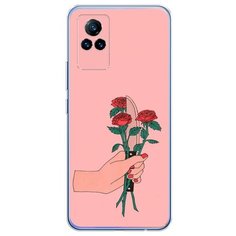 Силиконовый чехол "Розы и нож" на Vivo Vivo V21e / Виво V21e Case Place