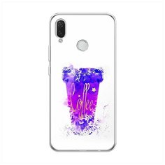 Силиконовый чехол "Кофейный стакан арт" на Huawei Nova 3i / Хуавей Нова 3i Case Place