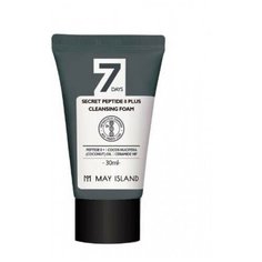 Пенка для умывания May Island очищающая с пептидным комплексом - 7 Days Secret Peptide 8 Plus Cleansing Foam, 30 мл